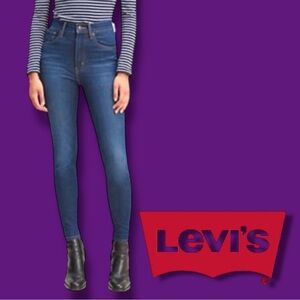EUC LEVIS Mile High Rise Super Stretch Skinny Jeans in “On The Rise” Size 24